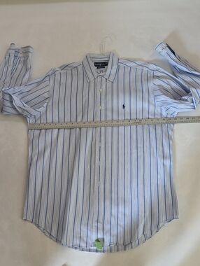 Polo by Ralph Lauren Light Blue & Navy Striped Button-Down Shirt